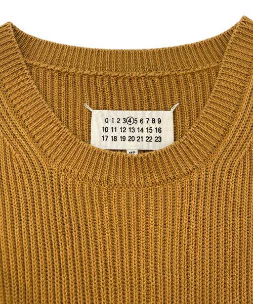 Maison Margiela（メゾンマルジェラ）Maison Margiela (メゾンマルジェラ) ドッキング半袖ニット ブラウン×ネイビー サイズ:SIZE Lの古着・服飾アイテム