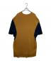 Maison Margiela (メゾンマルジェラ) ドッキング半袖ニット ブラウン×ネイビー サイズ:SIZE L：14000円