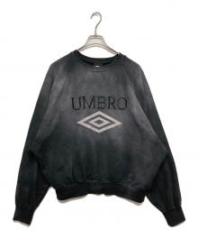 UMBRO×Lui's（アンブロ×ルイス）の古着「ピグメントクルーネックスウェット」｜ブラック