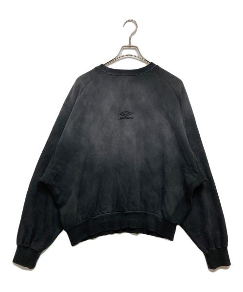 UMBRO（アンブロ）UMBRO (アンブロ) Lui's (ルイス) ピグメントクルーネックスウェット ブラック サイズ: SIZE Mの古着・服飾アイテム