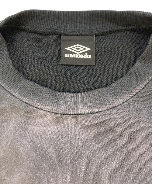 UMBRO（アンブロ）UMBRO (アンブロ) Lui's (ルイス) ピグメントクルーネックスウェット ブラック サイズ: SIZE Mの古着・服飾アイテム