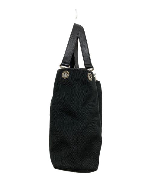BURBERRY BLUE LABEL（バーバリー ブルー レーベル）BURBERRY BLUE LABEL (バーバリー ブルー レーベル) ポーチ付リングディテールハンドバッグ ブラック サイズ:実寸サイズをご参照下さい。の古着・服飾アイテム