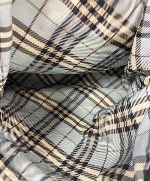 BURBERRY BLUE LABEL（バーバリー ブルー レーベル）BURBERRY BLUE LABEL (バーバリー ブルー レーベル) ポーチ付リングディテールハンドバッグ ブラック サイズ:実寸サイズをご参照下さい。の古着・服飾アイテム