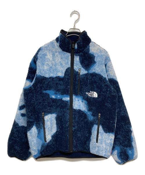 SUPREME（シュプリーム）SUPREME (シュプリーム) THE NORTH FACE (ザ ノース フェイス) Bleached Denim Print Fleece Jacket ブルー サイズ:SIZE Mの古着・服飾アイテム