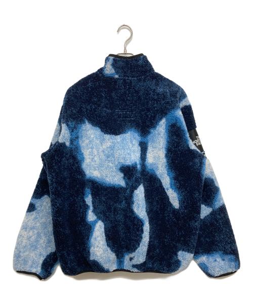 SUPREME（シュプリーム）SUPREME (シュプリーム) THE NORTH FACE (ザ ノース フェイス) Bleached Denim Print Fleece Jacket ブルー サイズ:SIZE Mの古着・服飾アイテム
