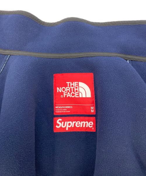 SUPREME（シュプリーム）SUPREME (シュプリーム) THE NORTH FACE (ザ ノース フェイス) Bleached Denim Print Fleece Jacket ブルー サイズ:SIZE Mの古着・服飾アイテム