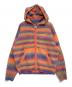 WOKE EDGE（ウォーク エッジ）の古着「GRADATION MOHAIR ZIP KNIT」｜オレンジ