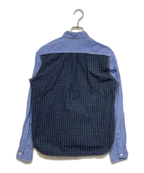 COMME des GARCONS HOMME（コムデギャルソン オム）COMME des GARCONS HOMME (コムデギャルソン オム) ギンガムドッキングシャツ ネイビー×ブルー サイズ:SIZE Sの古着・服飾アイテム