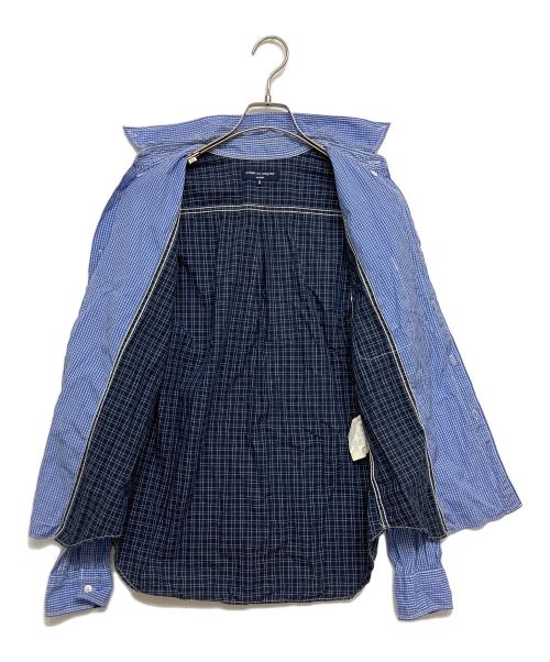 COMME des GARCONS HOMME（コムデギャルソン オム）COMME des GARCONS HOMME (コムデギャルソン オム) ギンガムドッキングシャツ ネイビー×ブルー サイズ:SIZE Sの古着・服飾アイテム