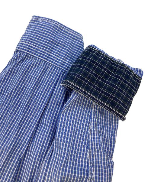 COMME des GARCONS HOMME（コムデギャルソン オム）COMME des GARCONS HOMME (コムデギャルソン オム) ギンガムドッキングシャツ ネイビー×ブルー サイズ:SIZE Sの古着・服飾アイテム