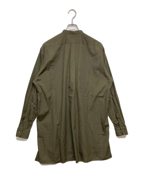 COMOLI（コモリ）COMOLI (コモリ) バンドカラー プルオーバーカーゴシャツ カーキ サイズ:SIZE3の古着・服飾アイテム