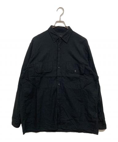 中古・古着通販】COMOLI (コモリ) ベタシャン CPOシャツ ブラック