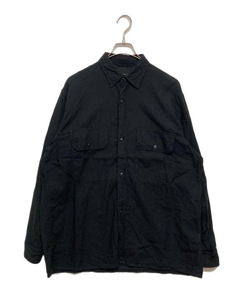 COMOLI（コモリ）COMOLI (コモリ) ベタシャン CPOシャツ ブラック サイズ:SIZE3の古着・服飾アイテム
