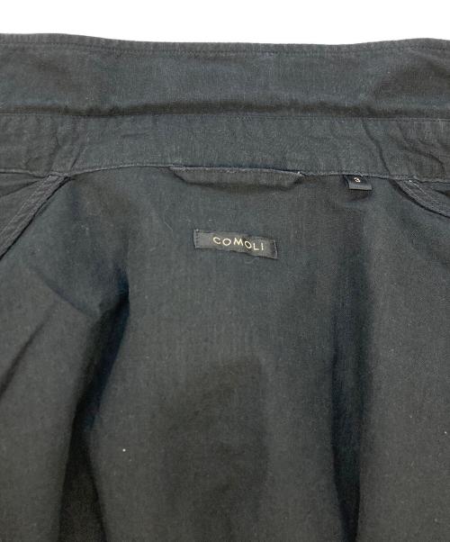 COMOLI（コモリ）COMOLI (コモリ) ベタシャン CPOシャツ ブラック サイズ:SIZE3の古着・服飾アイテム