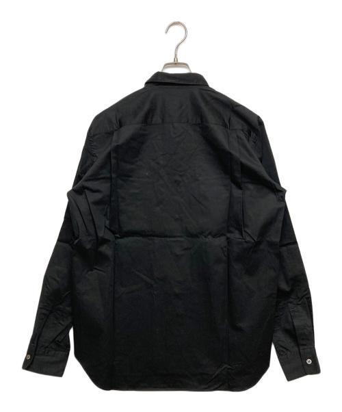 COMME des GARCONS HOMME PLUS（コムデギャルソンオムプリュス）COMME des GARCONS HOMME PLUS (コムデギャルソンオムプリュス) メタルボタンミリタリーポケットアーミーシャツ ブラック サイズ:SIZE Mの古着・服飾アイテム