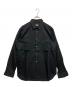 COMME des GARCONS HOMME PLUS（コムデギャルソンオムプリュス）の古着「メタルボタンミリタリーポケットアーミーシャツ」｜ブラック