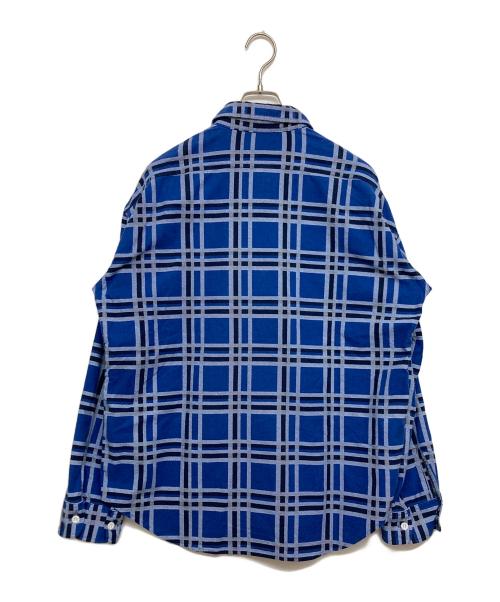 UNUSED（アンユーズド）UNUSED (アンユーズド) コットンBIGチェックシャツ ネイビー サイズ:SIZE2の古着・服飾アイテム