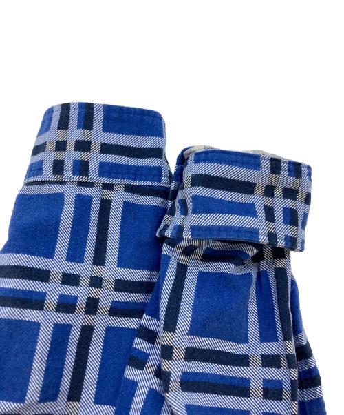 UNUSED（アンユーズド）UNUSED (アンユーズド) コットンBIGチェックシャツ ネイビー サイズ:SIZE2の古着・服飾アイテム