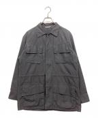 AURALEEオーラリー）の古着「WASHED FINX RIPSTOP FATIGUE JACKET/ウォッシュド フィンクス リップストップ ファティーグ ジャケット」｜グレー