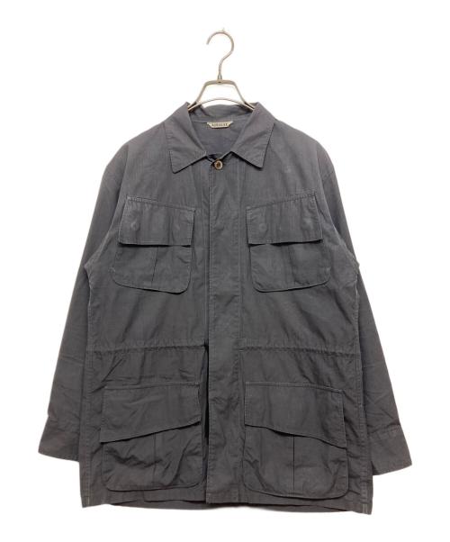 AURALEE（オーラリー）AURALEE (オーラリー) WASHED FINX RIPSTOP FATIGUE JACKET/ウォッシュド フィンクス リップストップ ファティーグ ジャケット グレー サイズ:SIZE4の古着・服飾アイテム