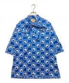 GUCCIグッチ）の古着「コットンモスリン ホース プリント シャツ」｜ブルー
