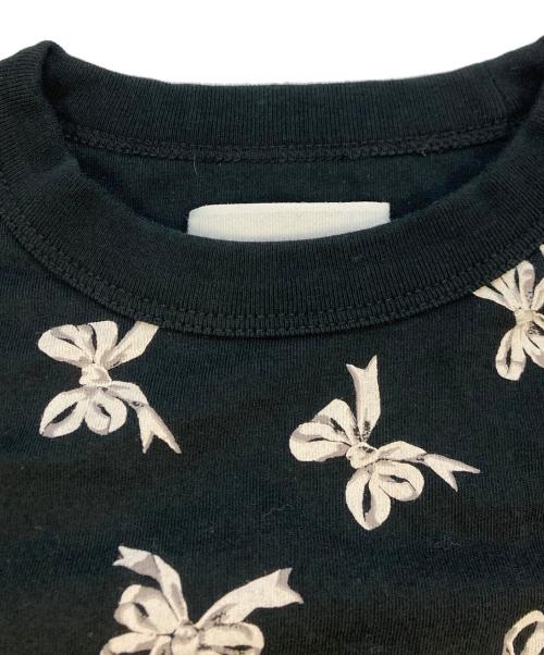 COACH（コーチ）COACH (コーチ) ボウ プリント カーシヴ シグネチャー クロップド Tシャツ ブラック サイズ:SIZE Sの古着・服飾アイテム