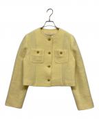 allurevilleアルアバイル）の古着「ブークレーノーカラージャケット」｜イエロー