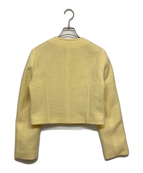 allureville（アルアバイル）allureville (アルアバイル) ブークレーノーカラージャケット イエロー サイズ:SIZE2の古着・服飾アイテム