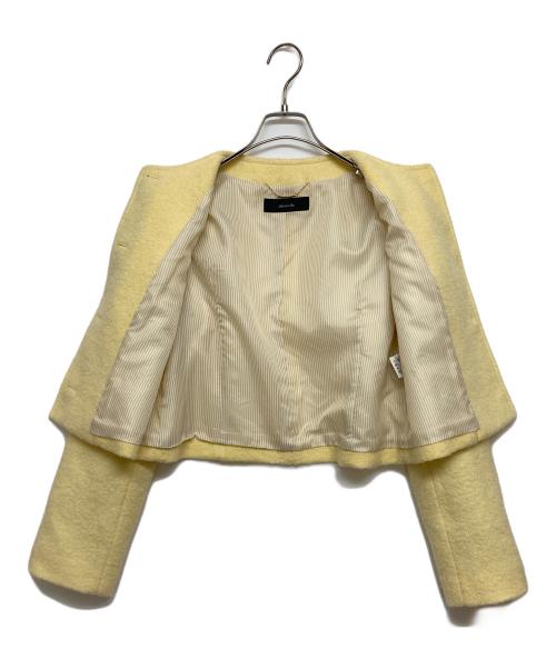allureville（アルアバイル）allureville (アルアバイル) ブークレーノーカラージャケット イエロー サイズ:SIZE2の古着・服飾アイテム