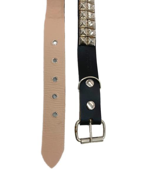 Wendy's（ウェンディーズ）Wendy's (ウェンディーズ) 2連スタッズベルト ブラック サイズ:実寸サイズをご参照下さい。の古着・服飾アイテム