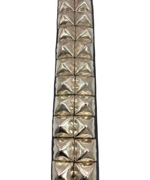 Wendy's（ウェンディーズ）Wendy's (ウェンディーズ) 2連スタッズベルト ブラック サイズ:実寸サイズをご参照下さい。の古着・服飾アイテム