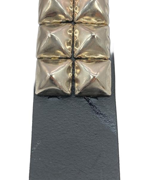 Wendy's（ウェンディーズ）Wendy's (ウェンディーズ) 2連スタッズベルト ブラック サイズ:実寸サイズをご参照下さい。の古着・服飾アイテム