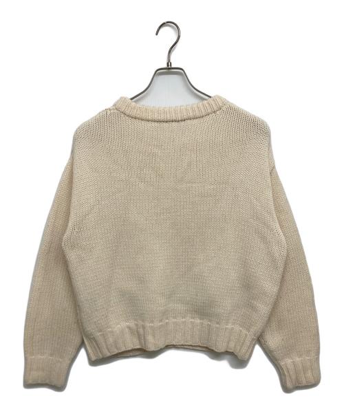 CABAN（キャバン）CABAN (キャバン) ウール リーフハンドクルーネックプルオーバー　59-02-24-02009 ベージュ サイズ:SIZE Sの古着・服飾アイテム