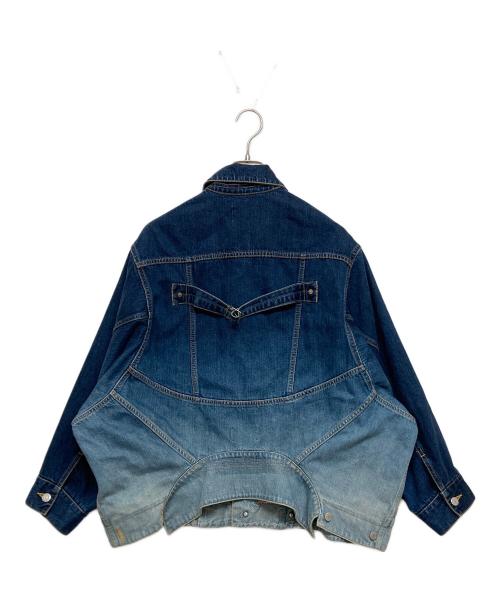 beautiful people（ビューティフルピープル）beautiful people (ビューティフルピープル) double-end selvedge bleach denim blouson インディゴ サイズ:SIZE36の古着・服飾アイテム