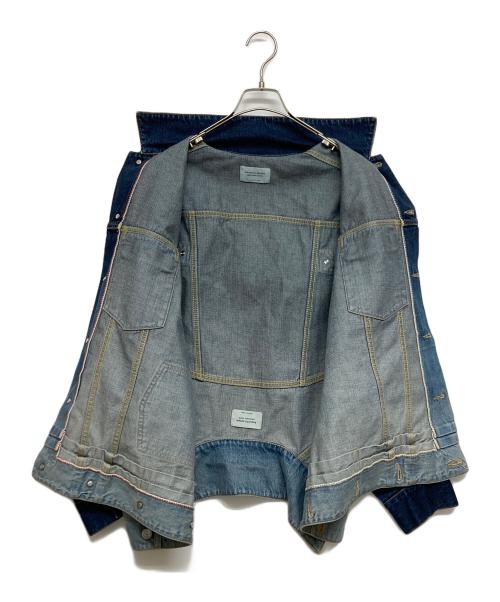 beautiful people（ビューティフルピープル）beautiful people (ビューティフルピープル) double-end selvedge bleach denim blouson インディゴ サイズ:SIZE36の古着・服飾アイテム