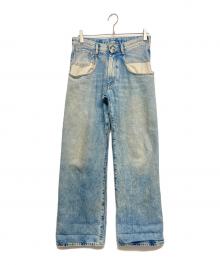 Maison Margiela（メゾンマルジェラ）の古着「ストレートジーンズ コントラストポケット」｜インディゴ