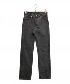 LEVI'Sリーバイス）の古着「後染 ブラックデニムパンツ」｜グレー