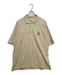 maison kitsune（メゾンキツネ）の古着「ボールド フォックスヘッド パッチ オーバーサイズ ポロ」｜ベージュ