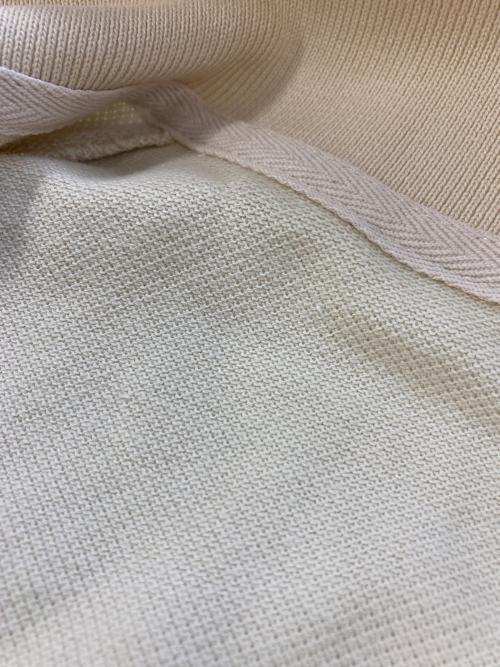 maison kitsune（メゾンキツネ）maison kitsune (メゾンキツネ) ボールド フォックスヘッド パッチ オーバーサイズ ポロ ベージュ サイズ:SIZE XLの古着・服飾アイテム