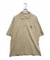 maison kitsune（メゾンキツネ）の古着「ボールド フォックスヘッド パッチ オーバーサイズ ポロ」｜ベージュ