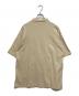 maison kitsune (メゾンキツネ) ボールド フォックスヘッド パッチ オーバーサイズ ポロ ベージュ サイズ:SIZE XL：11000円