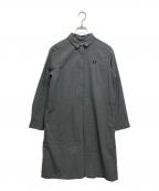 FRED PERRYフレッドペリー）の古着「プリーツバックシャツドレス」｜グレー