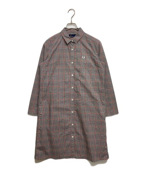 FRED PERRY（フレッドペリー）FRED PERRY (フレッドペリー) タータンシャツドレス グレー サイズ:SIZE L(US10)の古着・服飾アイテム