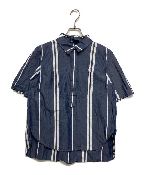 FRED PERRY（フレッドペリー）FRED PERRY (フレッドペリー) POストライプシャツ ネイビー サイズ:SIZE10の古着・服飾アイテム