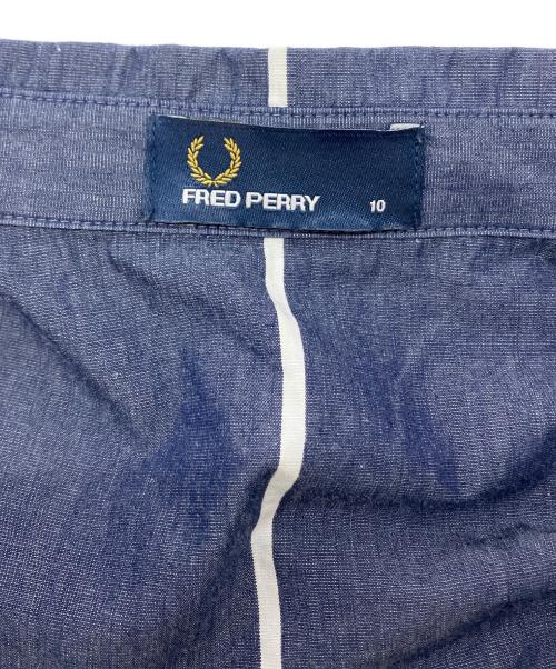 FRED PERRY（フレッドペリー）FRED PERRY (フレッドペリー) POストライプシャツ ネイビー サイズ:SIZE10の古着・服飾アイテム