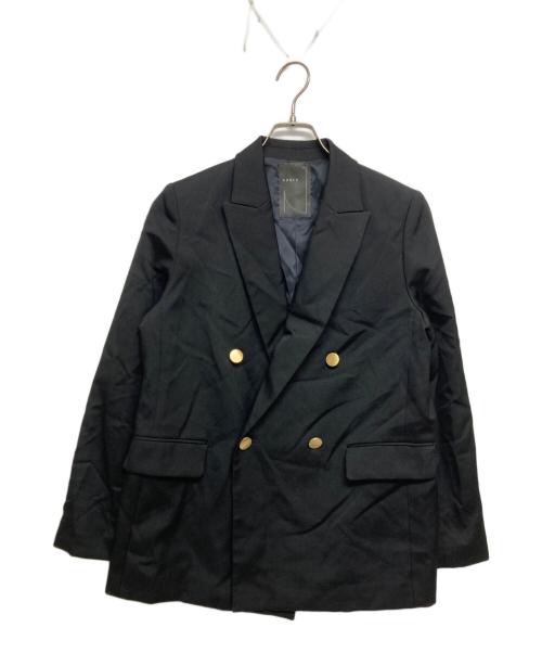 Noble（ノーブル）Noble (ノーブル) トリコチンピークドラペルジャケット ブラック サイズ:SIZE 38の古着・服飾アイテム