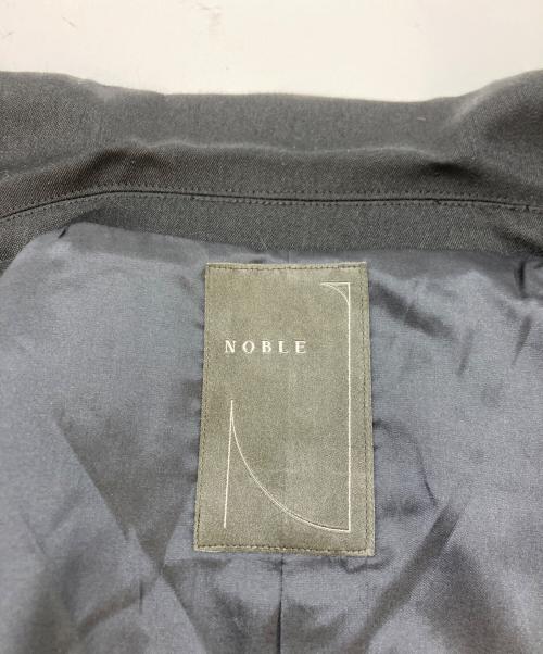 Noble（ノーブル）Noble (ノーブル) トリコチンピークドラペルジャケット ブラック サイズ:SIZE 38の古着・服飾アイテム