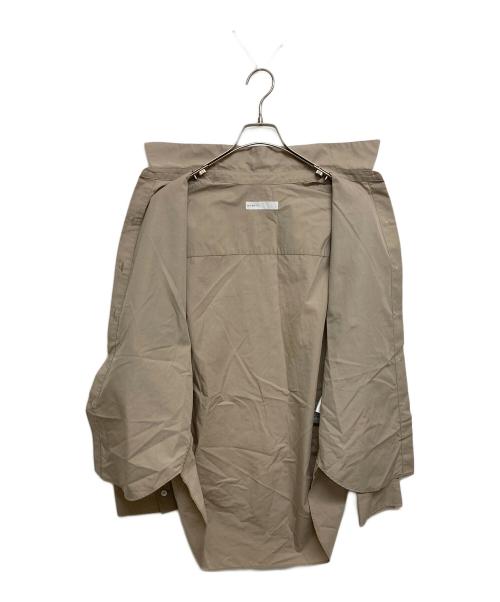 Noble（ノーブル）Noble (ノーブル) エフォートレスコットンオーバーシャツ ベージュ サイズ:実寸サイズ参照の古着・服飾アイテム