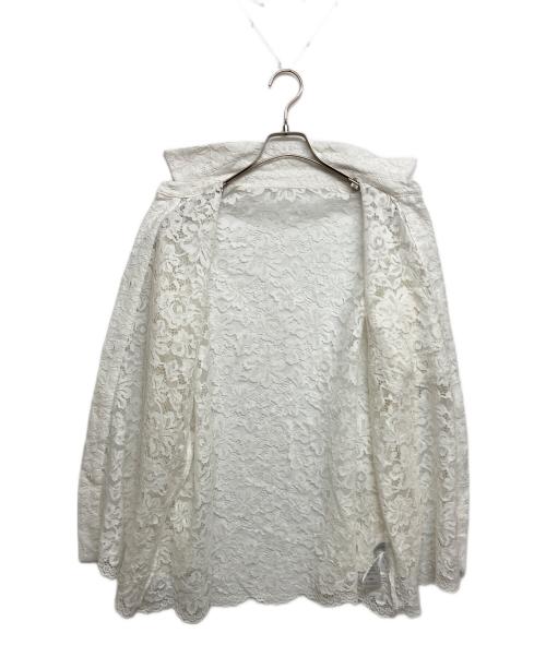 Noble（ノーブル）Noble (ノーブル) レースシャツ ホワイト サイズ:実寸サイズ参照の古着・服飾アイテム