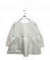 UNFILO (アンフィーロ) VERY (ヴェリィ) 2WAY ペプラムカーディガン ホワイト サイズ:SIZE M：5000円